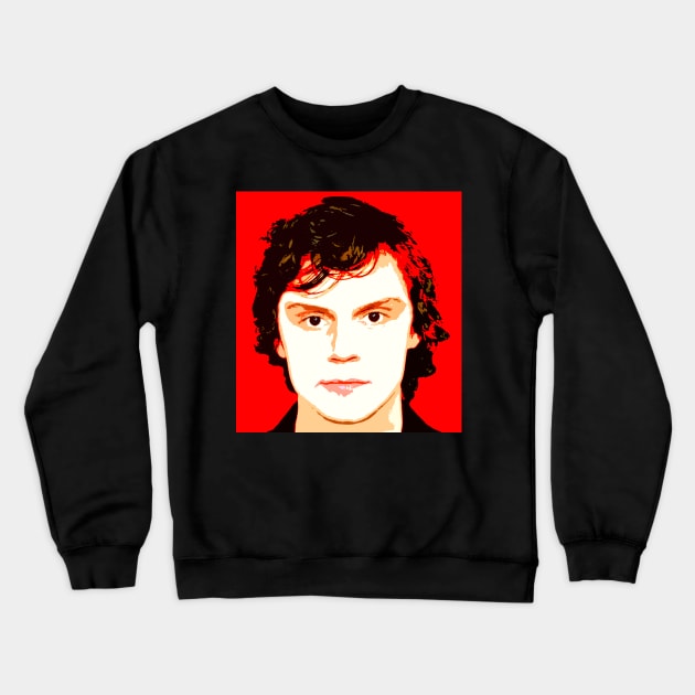 evan peters Crewneck Sweatshirt by oryan80